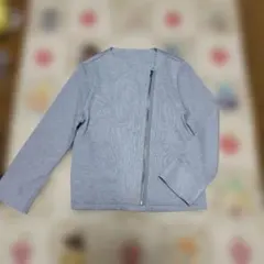 美品★シャルレ★ジップアップジャケット★グレー★L
