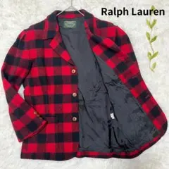 希少　ラルフローレン　ウール　ジャケット　ギンガムチェック　3B ビンテージ