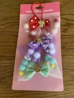 最終SALE ディズニーリゾート　リボンヘアアクセサリー 3つセット