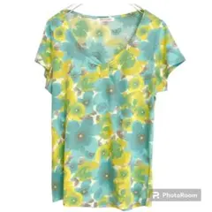 最終価格PREFERIR未使用品【サイズ38】デザインVネックTシャツのサムネイル