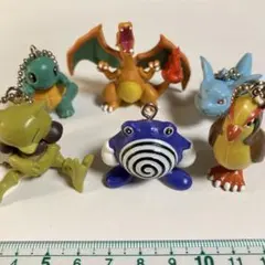 ポケモン　フィギュア　６体セット　キーホルダー　キーチェーン