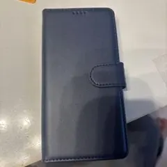 iPhone用 手帳型ケース ネイビー オレンジ