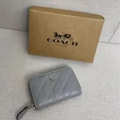 ラスト1点 新品未使用COACHコーチ 折り財布 タビーミディアム ベージュ