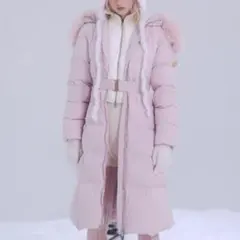 ✨新品・完売品✨ SNIDEL スタイルアップフレンチダウンロングコート PNKのサムネイル