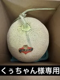 【くぅちゃん様専用】【共撰品】夕張メロン　優品　1玉入箱　1玉約1.6kg前後