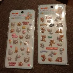 トムとジェリー ぷくぷくシール 2シートセット