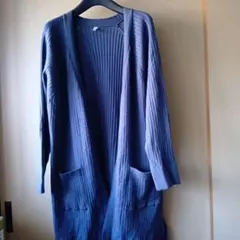 カーディガン　LL　ネイビー