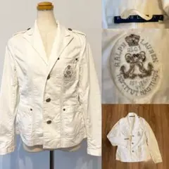 Ralph Lauren ラルフローレン　エンブレムジャケット　テーラード白のサムネイル
