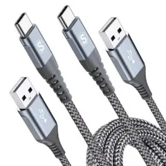 2M/2本セットPD対応 (USB A & USB C ケーブル) 未使用