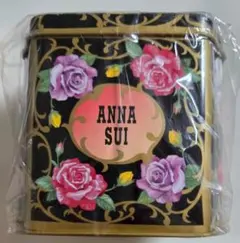 （貴重　懐かしい）ANNA SUI ローズ柄 小物入れ 缶ケースのサムネイル
