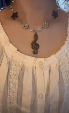 ネックレス　ハンドメイド　フェアリーグランジ　森ガール　ウィッシュコア　平成