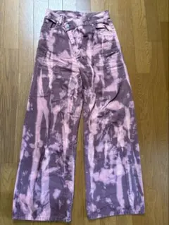 WEGO タイダイ柄 ワイドパンツ Fサイズ