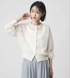 green label relaxing シアーフォルム カーディガン 新品のサムネイル