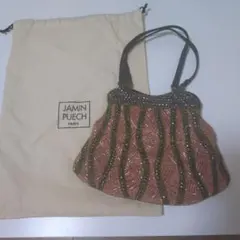 JAMIN PUECH ビーズ刺繍 ハンドバッグ