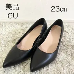 美品　GU マシュマロパンプス23cm (2E)+E(ヒール4.5cm) 幅広のサムネイル