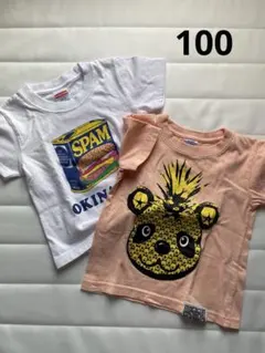 保育園着　沖縄Tシャツ100サイズ 2点まとめ売り