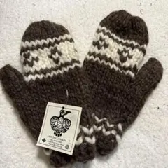 値下げウール伝統模様ミトン Lサイズ