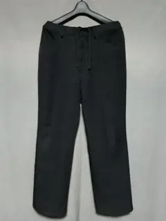 GU センタープレスストレートパンツ 黒 XLサイズ
