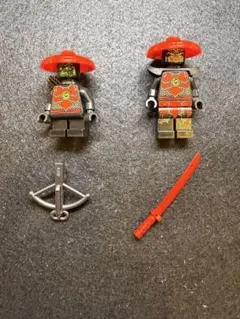 【正規品】レゴ ニンジャゴー ワルワルサムライ 2体 武器付き