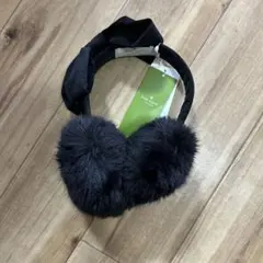 kate spade ブラック耳あて・イヤーマフ