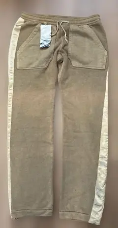 MOR.K.S. モークス　ライン　スウェットパンツ サイズ2 ベージュ