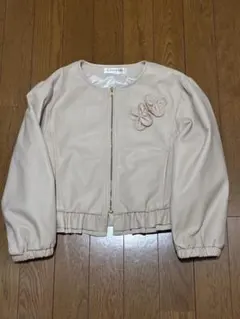 CHOPIN レザー風ジャケット ベージュ　130サイズ