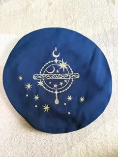 アクシーズファム　 星モチーフ刺繍ベレー　紺　タグ付のサムネイル
