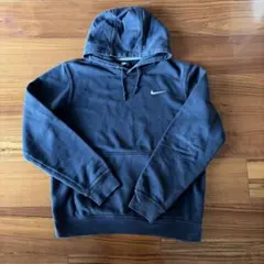 か*で様 ナイキパーカースウェット刺繍 ネイビー古着vintage