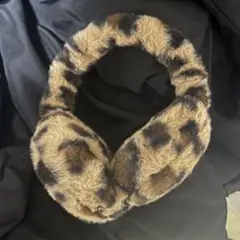 ヒョウ柄　ファー　イヤーマフ　平成　y2k