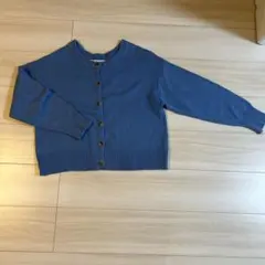 Lugnoncure 青 長袖カーディガン