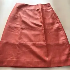 膝丈スカート　オレンジ