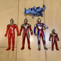 [G12041]ウルトラマン　ソフビ　マックス　ティガ　セブン　ラゴラス