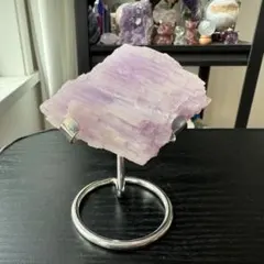 天然石クンツアイトの原石　置物　鉱物NO.120204