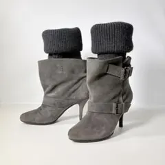 GIVENCHY ジバンシィ スエード ソックス ブーツ ヒール チャコールのサムネイル