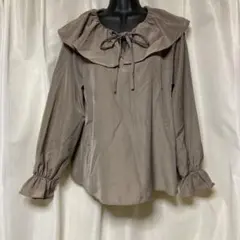 earth music & ecology フリルブラウス