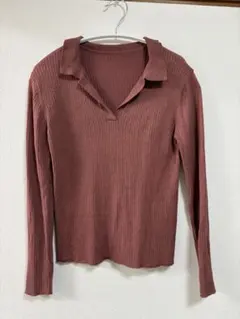 グレイル（GRL）のポロネックリブニットトップス長袖　M