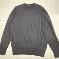 エクストラファインメリノクルーネックセーター ニット