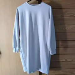 無印良品 アイボリー　乾きやすい スウェット ワンピース