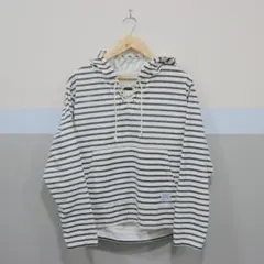 NEIGHBORHOOD コットンナイロン ボーダー プルパーカー サイズSのサムネイル