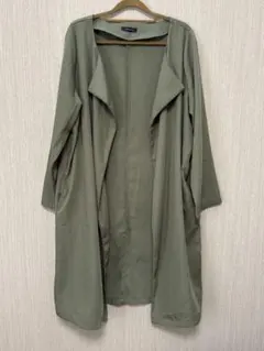 しまむら Gleeful スプリングコート ひざ丈 ロングコート カーキ