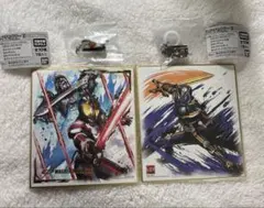 仮面ライダー 555 ファイズ 色紙 めじるしアクセサリー 4点 セット ガチャ