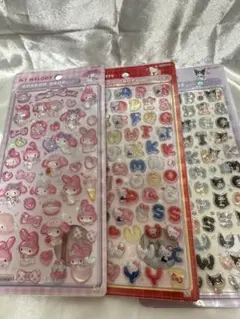 正規品サンリオ ボンボンドロップシール 3種 マイメロ ハローキティ クロミ