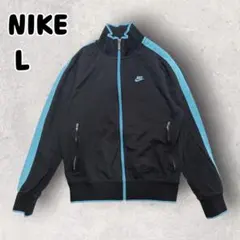 00s NIKE ナイキ トラックジャケット ブラック ブルー L ジャージのサムネイル