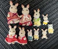 シルバニアファミリー ウサギ他人形 10体セット