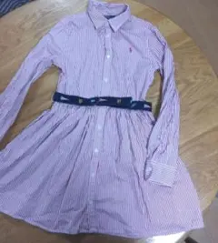 Polo Ralph Lauren 長袖シャツストライプワンピース 14