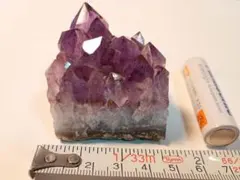 【まとめ可】アメジスト　クラスター　原石　115グラム　ブラジル　本体のみ