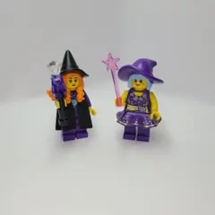 LEGO レゴ 魔女 、女の子、ミニフィグ 2体