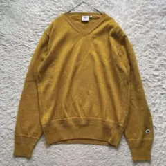 FIDRA フィドラ　ゴルフ　Ｖネック　ニット　マスタード　XL