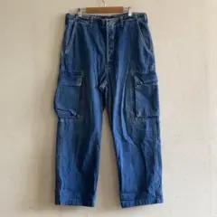 チーモ【rrl/ダブルアールエル】90s usa製 デニムカーゴパンツ 90s RRL RALPHLAUREN ダブルアールエル デニム カーゴパンツ