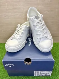 コンバース オールスター クップ SV OX ホワイト レザー 22.5cm